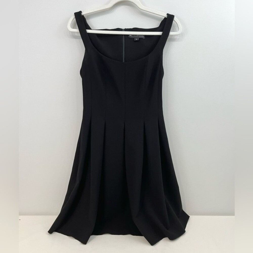 Jill Jill Stuart | Black Box-Pleat Fit & Flare Mini Dress Size 4